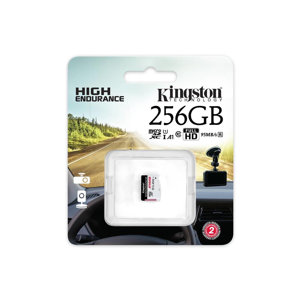 TARJETA MEMORIA MICRO SECURE DIGITAL SDXC 256GB KINGSTON ENDURANCE CLASE 10 UHS-1