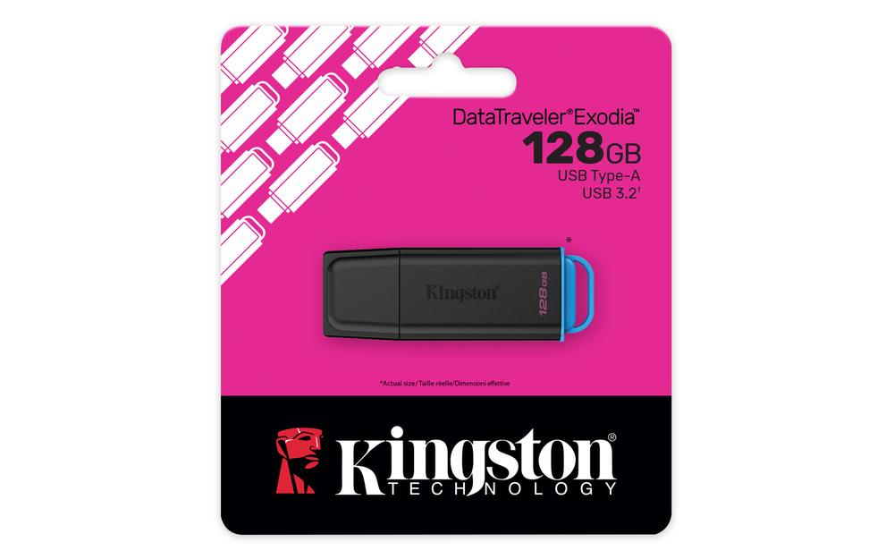 MEMORIA USB 3.2 KINGSTON 128GB DATATRAVELER EXODIA
