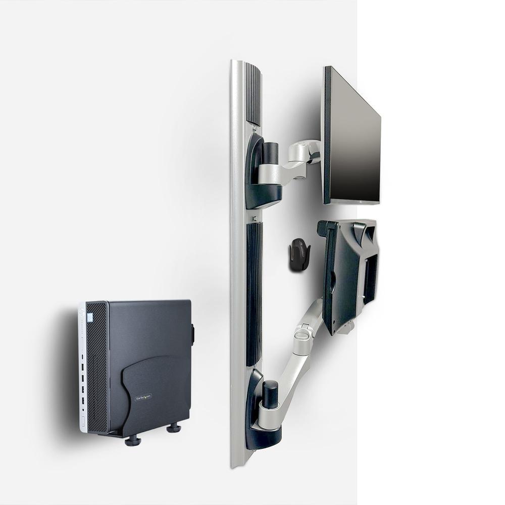 SOPORTE PARED STARTECH VESA HASTA 27" 100X100MM MAX 10KG + SOPORTES CPU Y TECLADO Y RATON