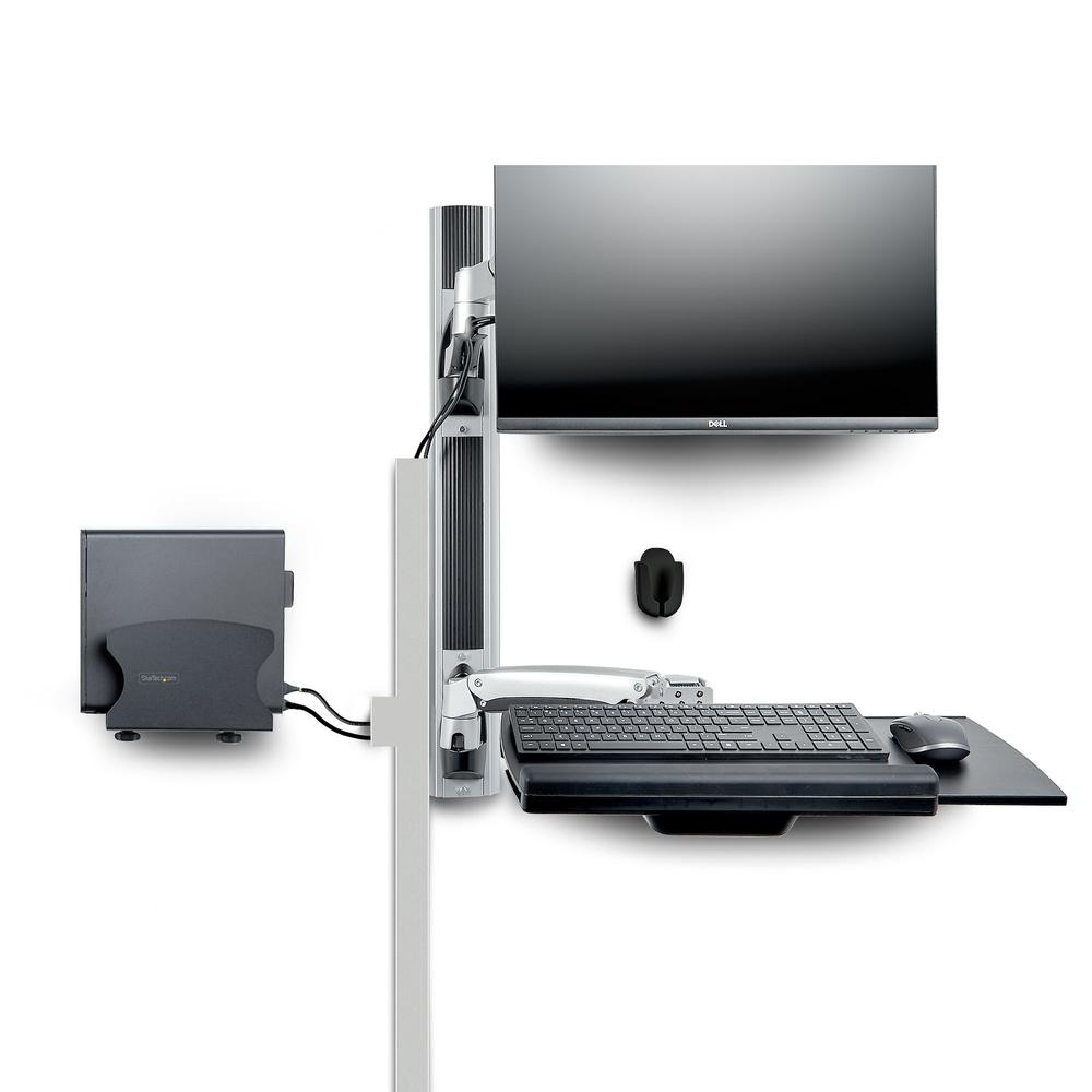 SOPORTE PARED STARTECH VESA HASTA 27" 100X100MM MAX 10KG + SOPORTES CPU Y TECLADO Y RATON