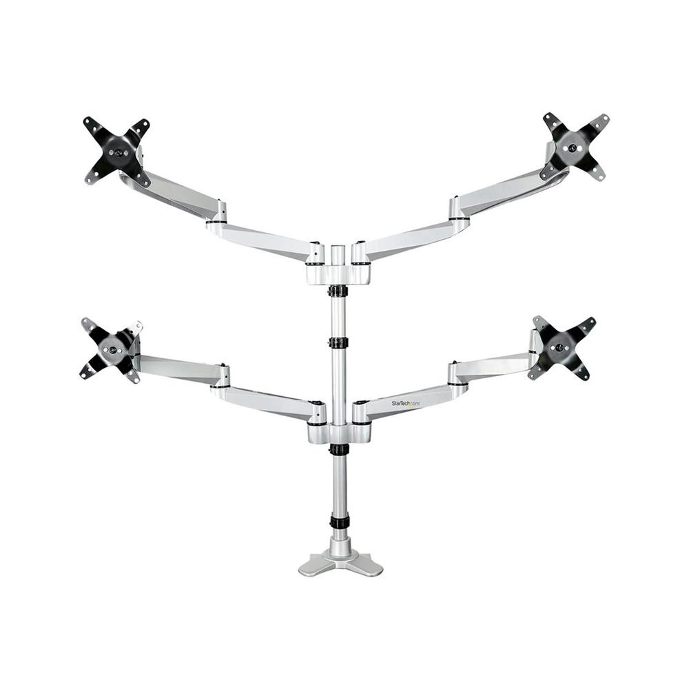 SOPORTE MESA STARTECH VESA HASTA 27" 100X100MM MAX 45.2KG BRAZO CUADRUPLE