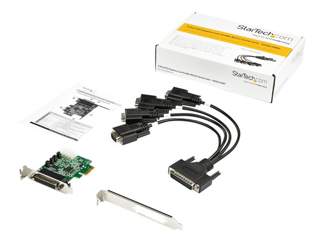 TARJETA ADAPTADORA STARTECH PCI EXPRESS 4X RS232