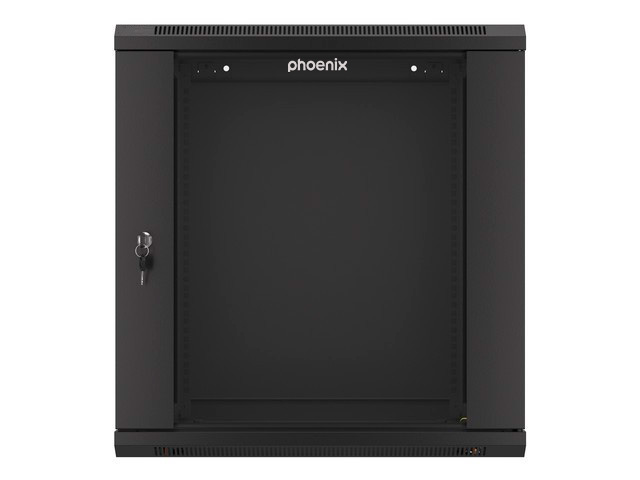 ARMARIO RACK PHOENIX 12U 600X450X640 AUTO-ENSAMBLADO 19'' HASTA 60 KG NEGRO
