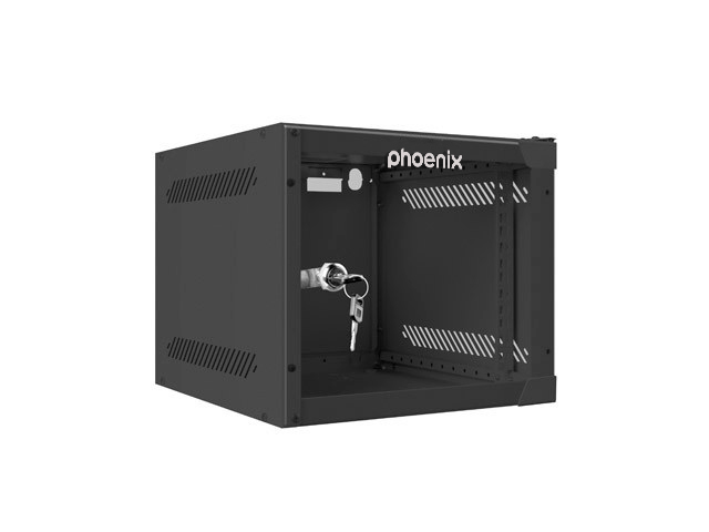 ARMARIO RACK PHOENIX 4U 280X310X247 MURAL 10'' HASTA 20 KG NEGRO