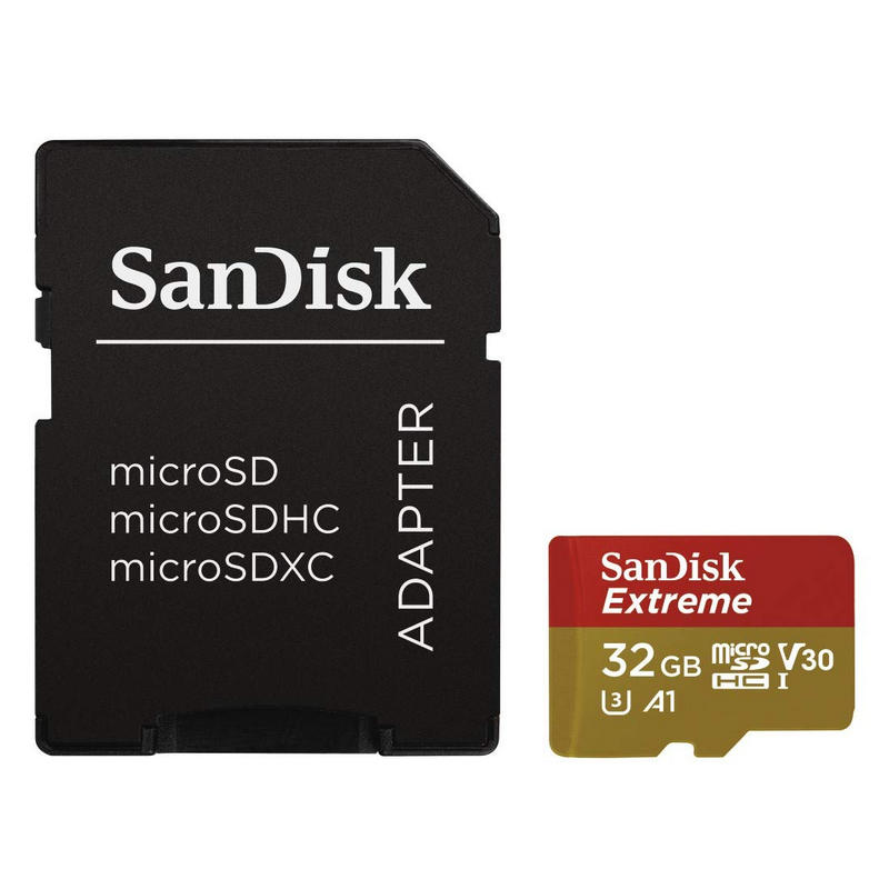 TARJETA MEMORIA MICRO SECURE DIGITAL 32GB SANDISK EXTREME CLASE 10 UHS-I + ADAPTADOR