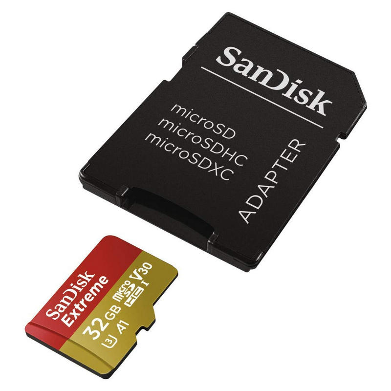TARJETA MEMORIA MICRO SECURE DIGITAL 32GB SANDISK EXTREME CLASE 10 UHS-I + ADAPTADOR