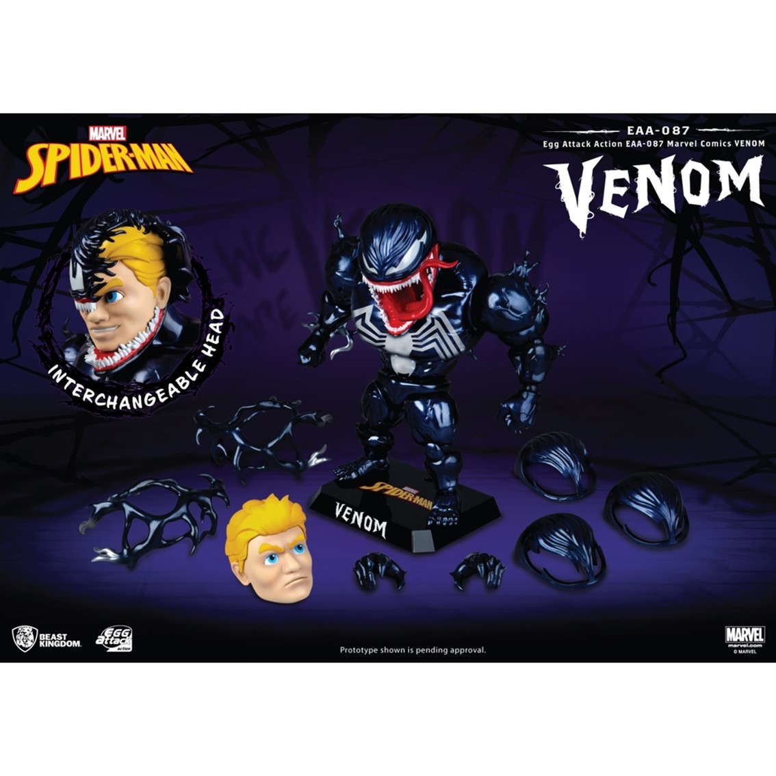 FIGURA BEAST KINGDOM EGG ATTACK MARVEL VENOM