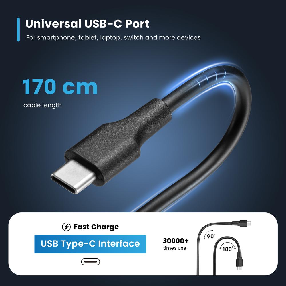 CARGADOR EWENT EW3982 PARA PORTATIL 90W USB TIPO C