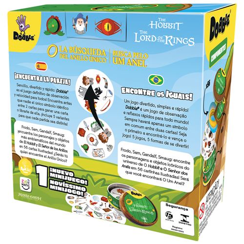 JUEGO DE MESA DOBBLE THE LORD OF THE RINGS