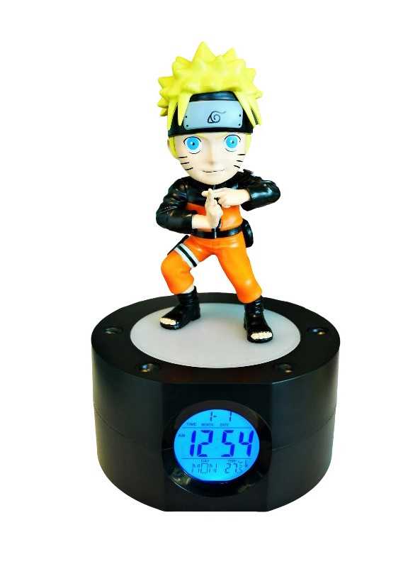 LAMPARA DESPERTADOR RELOJ NARUTO NARUTO SHIPPUDEN 20 CM