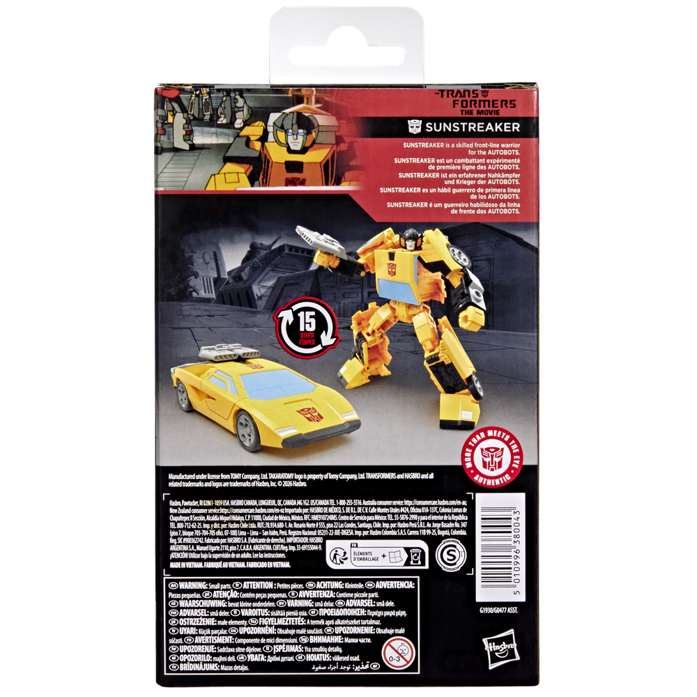 FIGURA HASBRO TRANSFORMERS STUDIO SERIES SUNSTREAKER