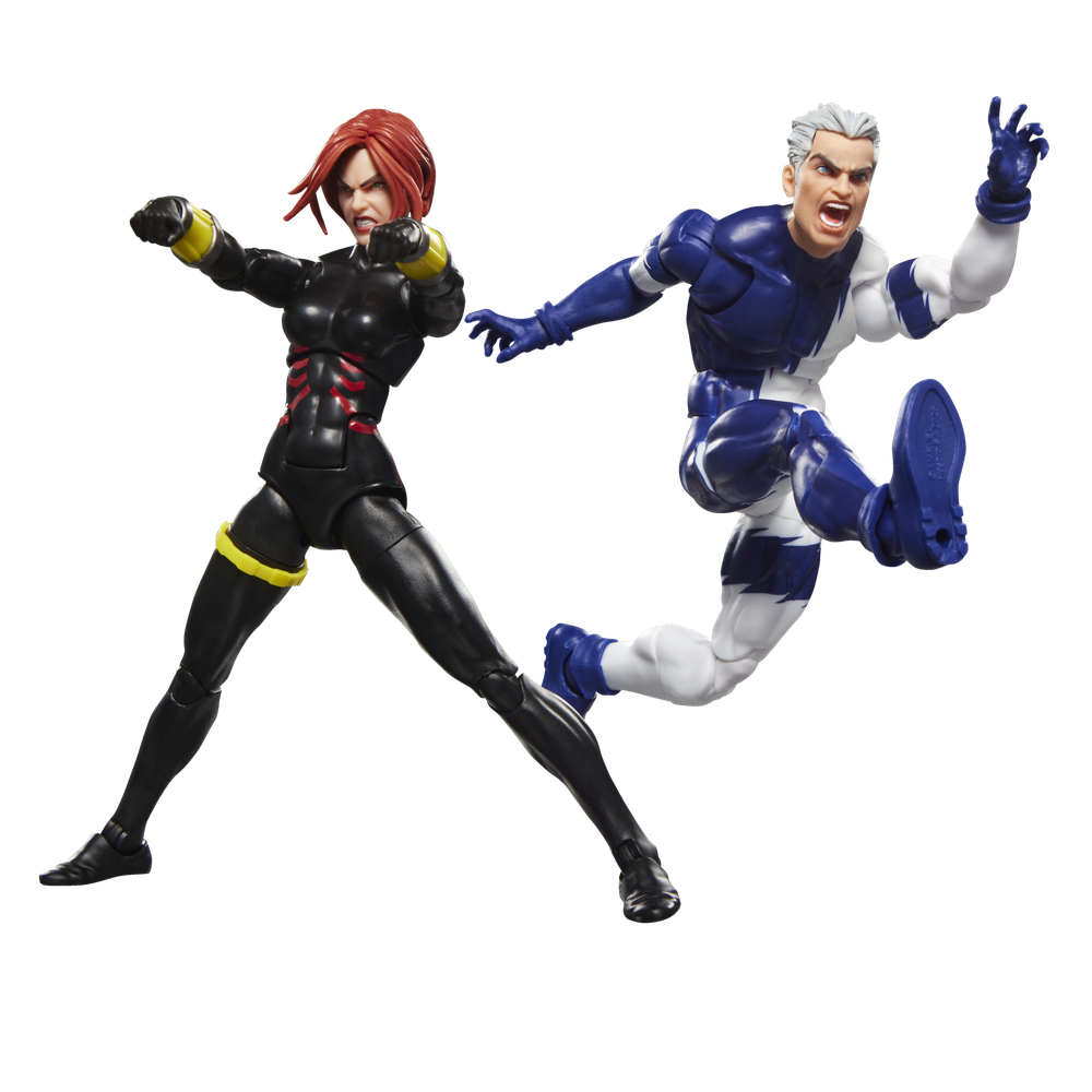 PACK 2 FIGURAS HASBRO MARVEL LEGENDS SERIES EARTHS MIGHTIEST HEROES AVENGERS BLACK WIDOW & QUICKSILVER
