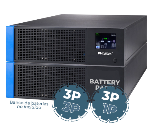 SAI UPS PHASAK 10000VA RACK TITAN ONLINE DOBLE CONVERSION PH 9380 10KVA