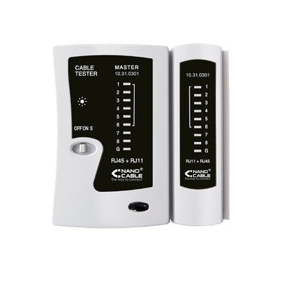 TESTER CABLE NANOCABLE RJ45 RJ12 RJ11