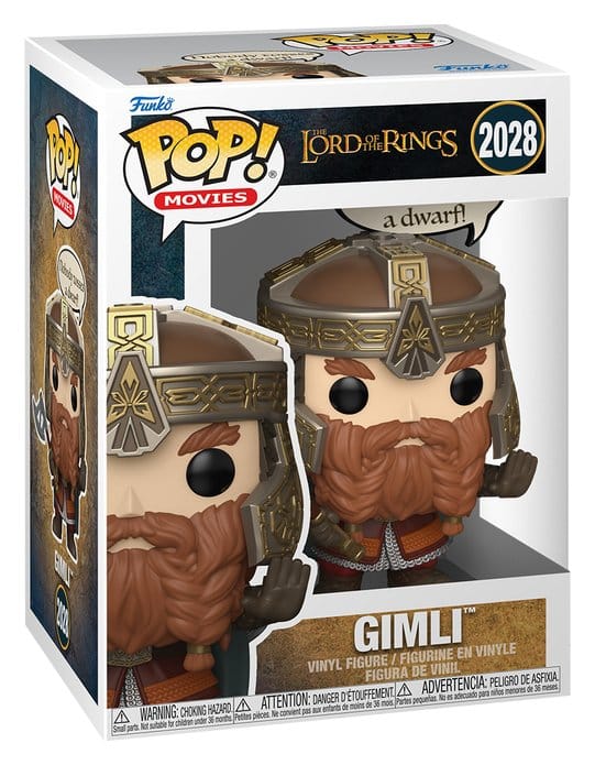 FUNKO POP Sayings: EL SEÑOR DE LOS ANILLOS Gimli Nobody Tosses a Dwarf