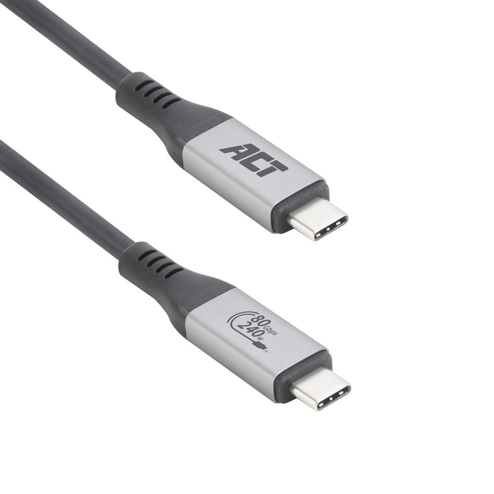 CABLE USB-C USB 4.0 80GBPS 240W USB-IF 1.5M ACT CONNECTIVITY