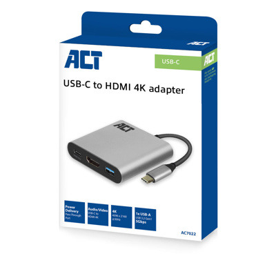 ADAPTADOR USB-C A HDMI 4K PD ACT CONNECTIVITY