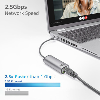 ADAPTADOR USB-C A RJ45 ETHERNET 2.5GB ACT CONNECTIVITY