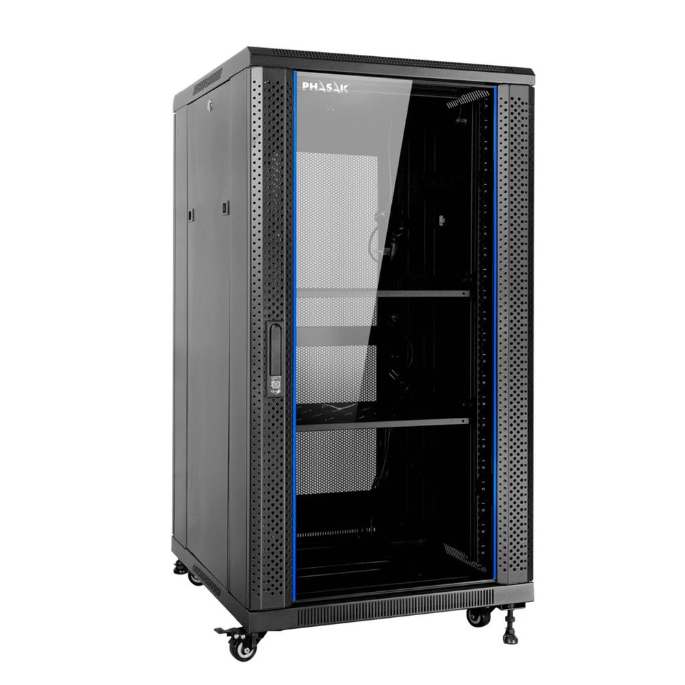 ARMARIO RACK DE SUELO 19" PHASAK PRO 22U 600X800 PHO 6822