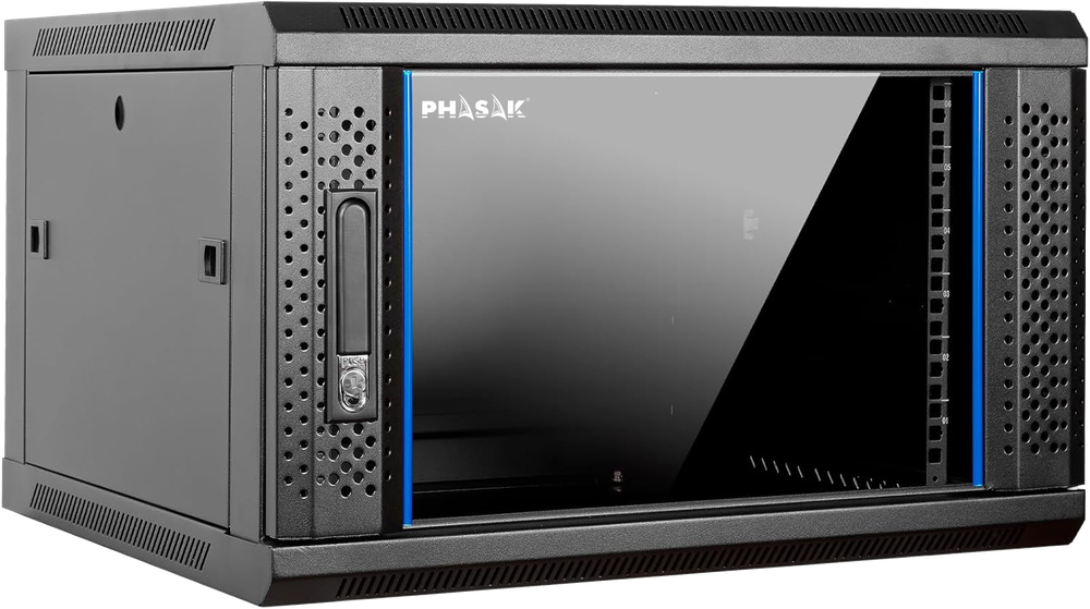 ARMARIO RACK MURAL 19" PHASAK PRO 9U 600X600 PHO 3109
