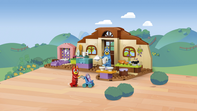 LEGO ESCUELA CON RUSTY Y BLUEY