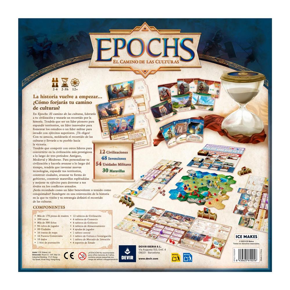 JUEGO DE MESA EPOCHS: EL CAMINO DE LAS CULTURAS