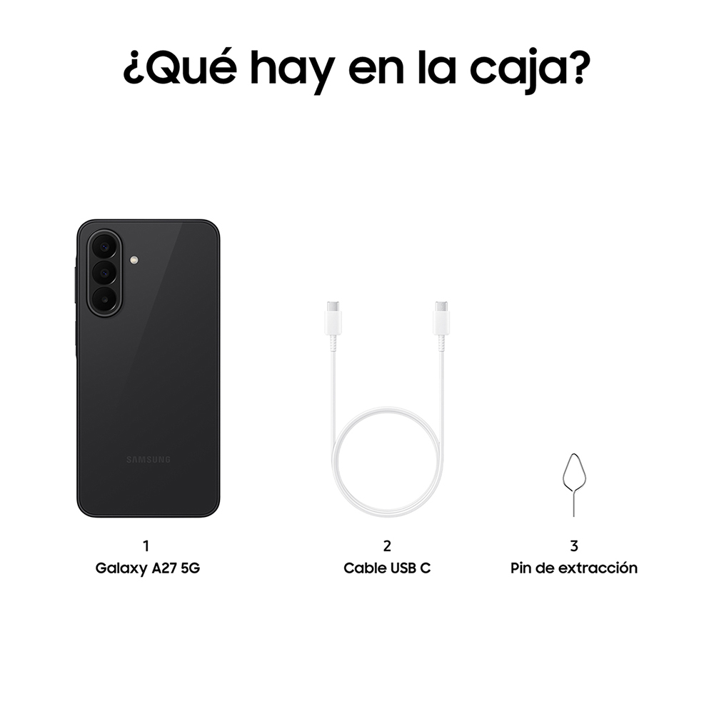MOVIL SAMSUNG GALAXY A27 5G 6/128GB NEGRO