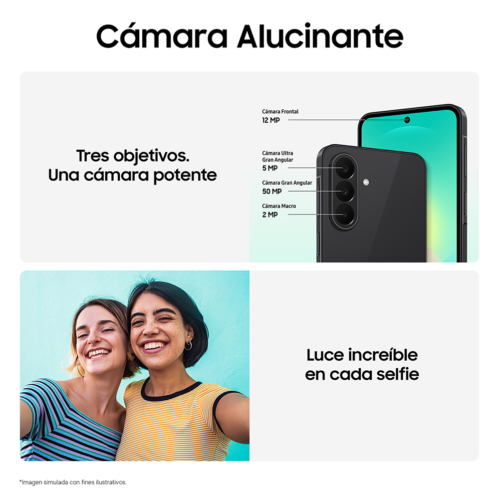 MOVIL SAMSUNG GALAXY A27 5G 6/128GB NEGRO