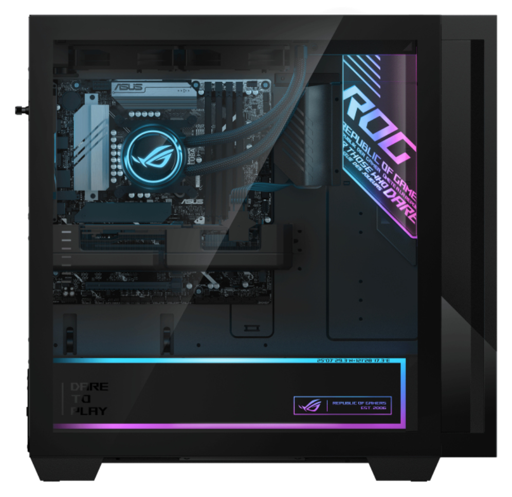 ASUS ROG G700TF-7265KF1240 - Sobremesa Gaming de (Intel Core Ultra 7 265KF, 32GB RAM, 1TB SSD, NVIDIA RTX 5070 12GB, Sin Sistema Operativo) Negro