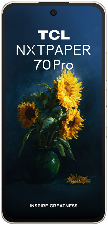 TCL 70 NXTPAPER Pro 17,5 cm (6.9") SIM doble Android 16.0 5G USB Tipo C 8 GB 256 GB 5200 mAh Oro