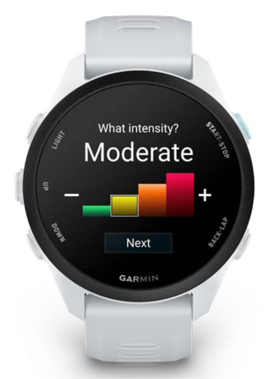 Garmin Forerunner 70 3,05 cm (1.2") AMOLED 43 mm Digital 390 x 390 Pixeles Pantalla táctil Blanco GPS (satélite)