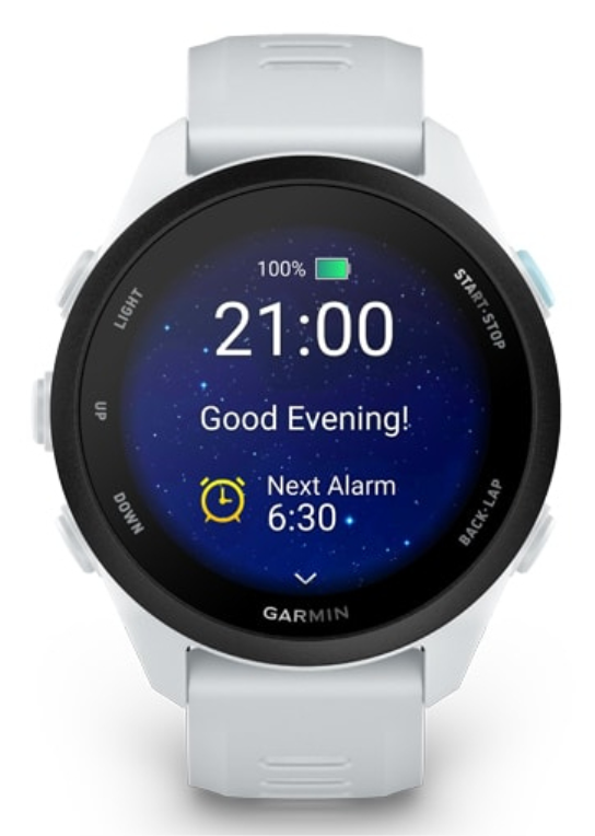 Garmin Forerunner 70 3,05 cm (1.2") AMOLED 43 mm Digital 390 x 390 Pixeles Pantalla táctil Blanco GPS (satélite)