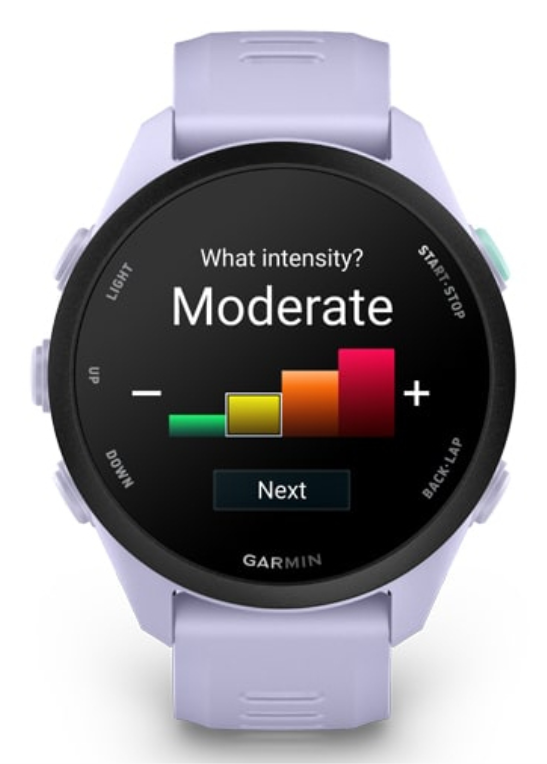 Garmin Forerunner 70 3,05 cm (1.2") AMOLED 43 mm Digital 390 x 390 Pixeles Pantalla táctil Lavanda GPS (satélite)