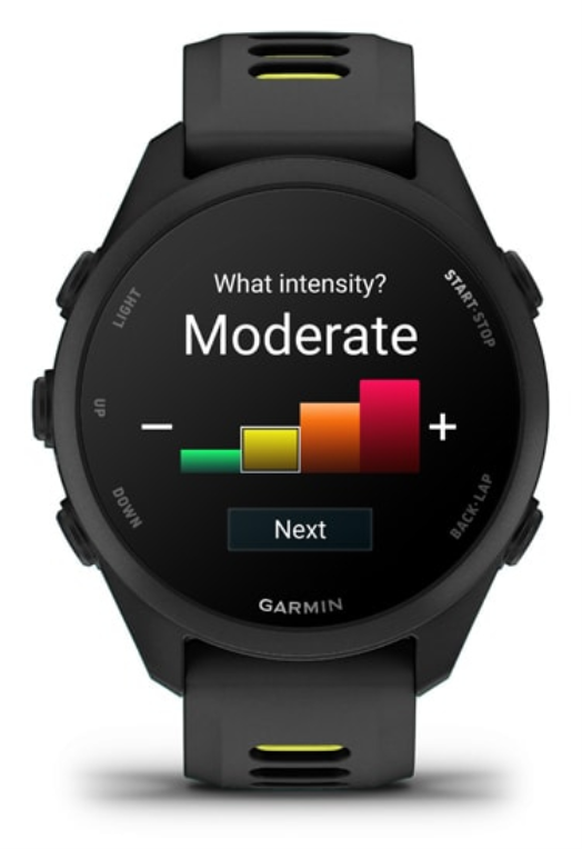 Garmin Forerunner 170 3,05 cm (1.2") AMOLED 30 mm Digital 390 x 390 Pixeles Pantalla táctil Negro GPS (satélite)