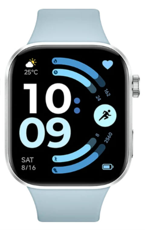 Xiaomi Redmi Watch 6 5,26 cm (2.07") AMOLED 46.5 mm Digital 432 x 514 Pixeles Pantalla táctil Azul GPS (satélite)
