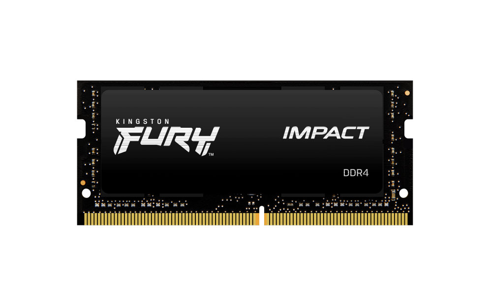 MEMORIA RAM DDR4 32GB KINGSTON / 3200MHZ / PC4-25600 / FURY IMPACT / SODIMM / NEGRO / 1.2V