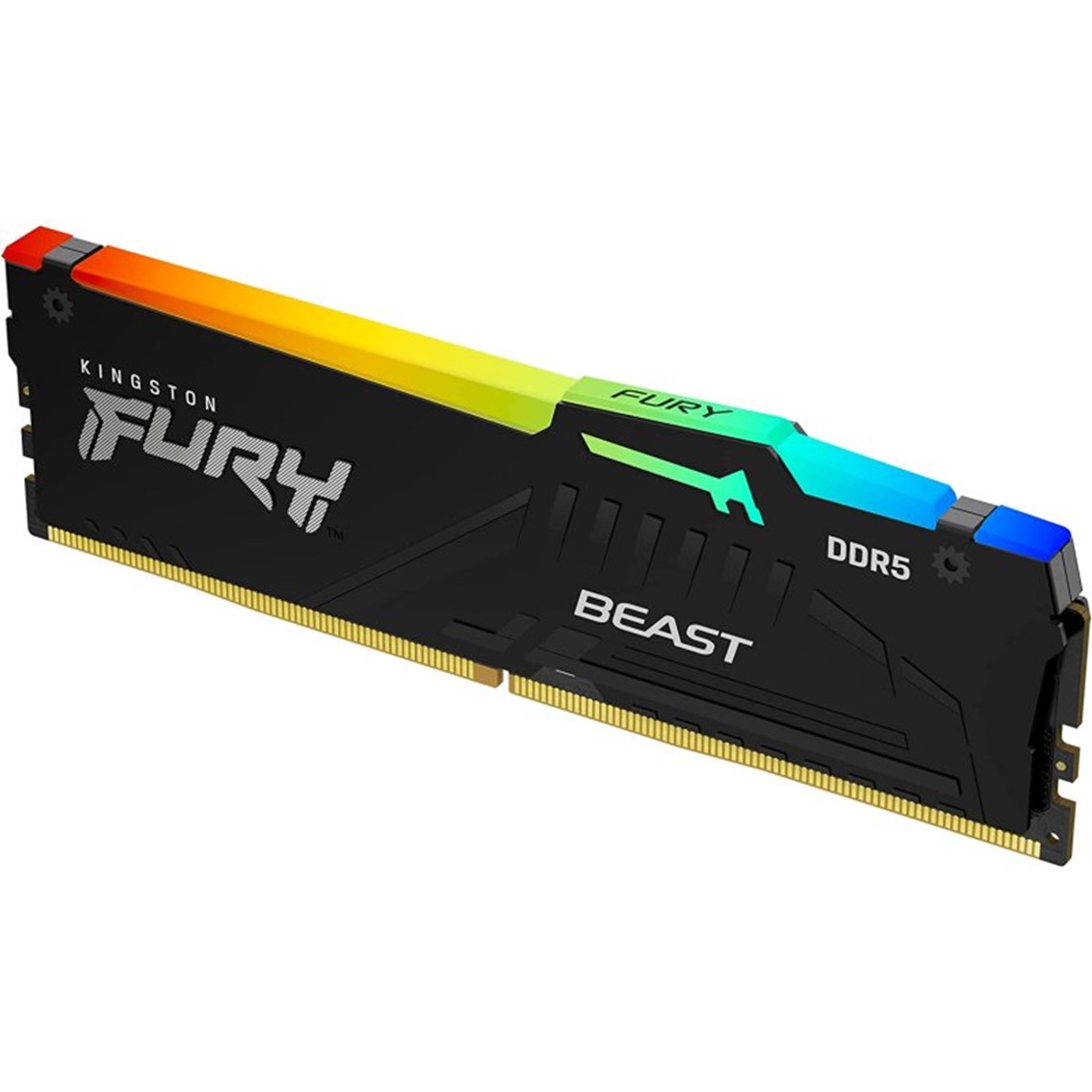 MEMORIA RAM DDR5 16GB 2 X 8GB KINGSTON / 6000 MHZ / PC5-48000 / FURY BEAST EX RGB / CL36 / 1.25V