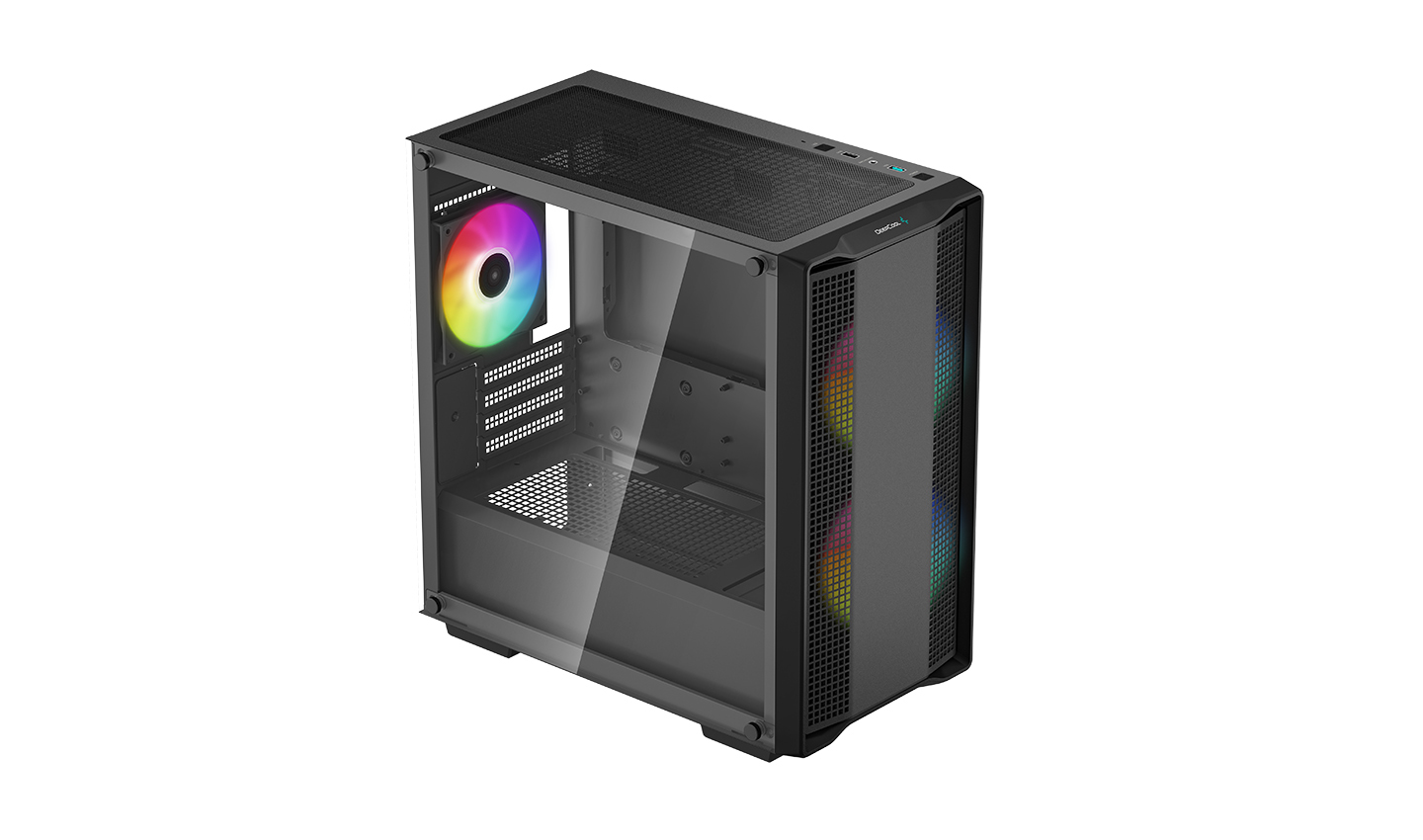 CAJA ORDENADOR GAMING DEEPCOOL CC360 NEGRO M-ATX 1 X USB 3.0 1 X USB 2.0 3 X 120MM