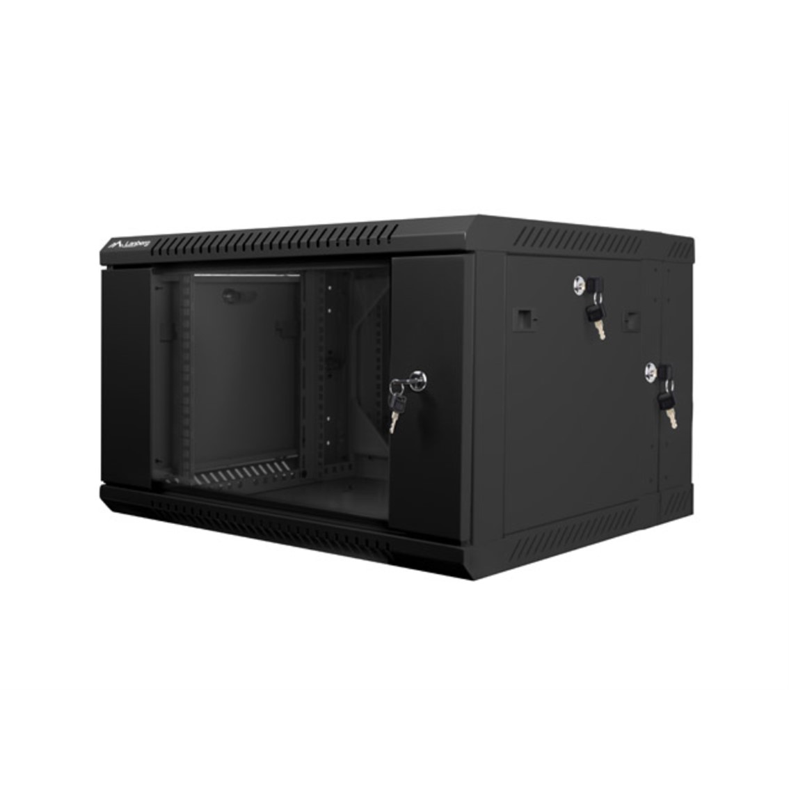 ARMARIO LANBERG MURAL DOBLE SECCION RACK 19" 6U/ 600X600 NEGRO