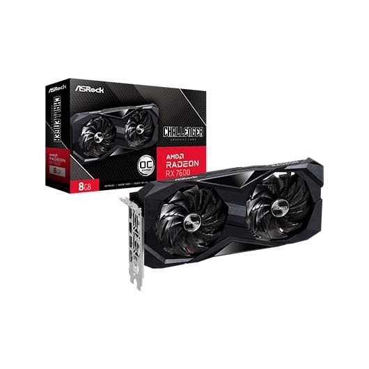 TARJETA GRAFICA ASROCK RX 7600 CHALLENGER 8GB GDDR6