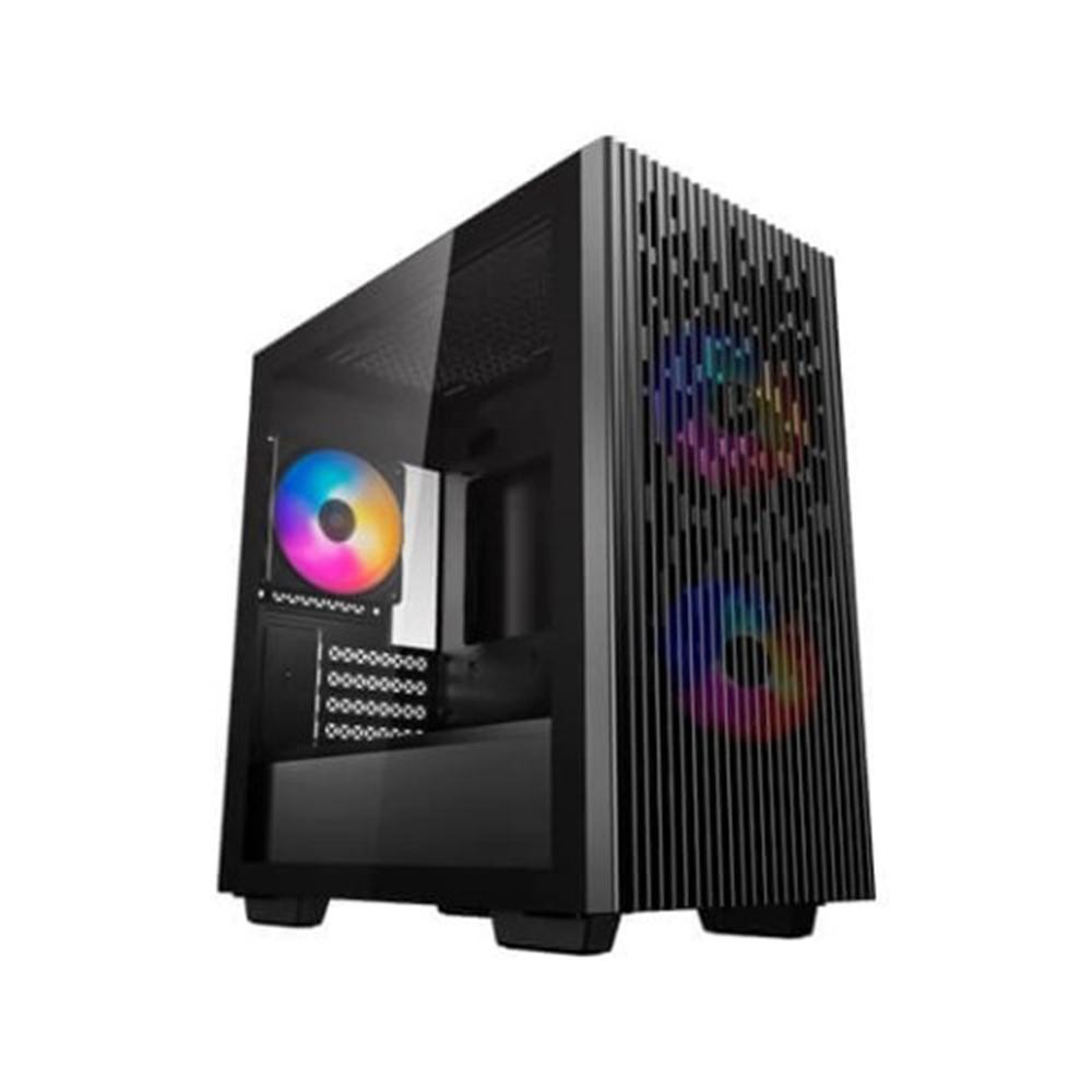 CAJA ORDENADOR GAMING DEEPCOOL MATREXX 40 3F M-ATX ARGB CRISTAL TEMPLADO NEGRO