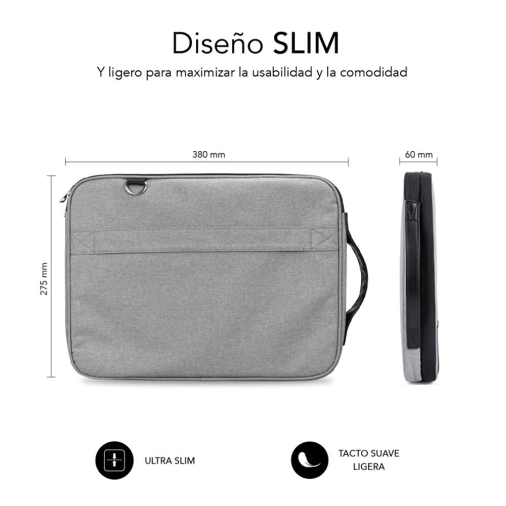 FUNDA SUBBLIMI ADVANCE LAPTOP SLEEVE PARA PORTATIL 13.3"-14" GRIS