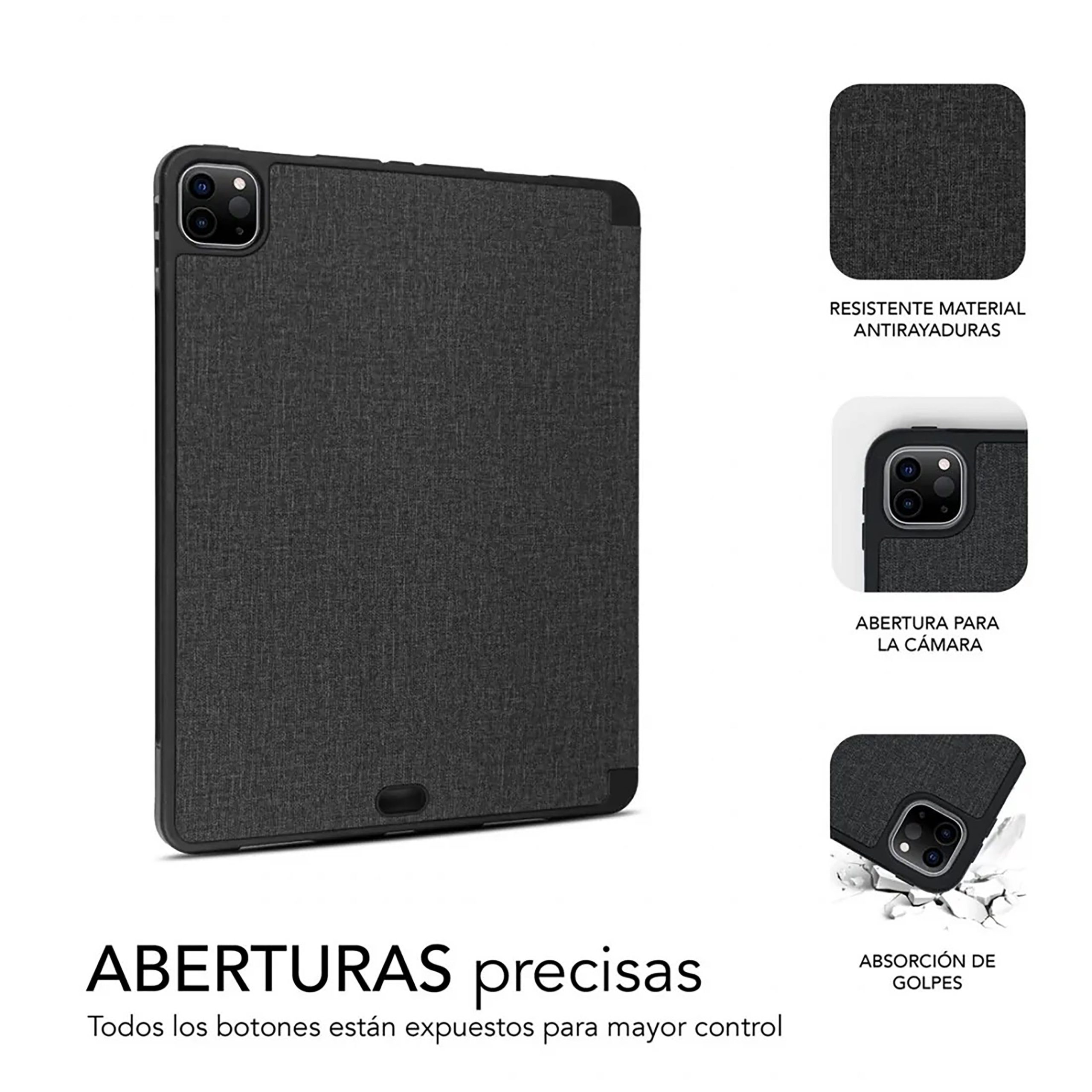 FUNDA SUBBLIM SHOCK CASE PARA APPLE IPAD PRO 11" 2020 NEGRO