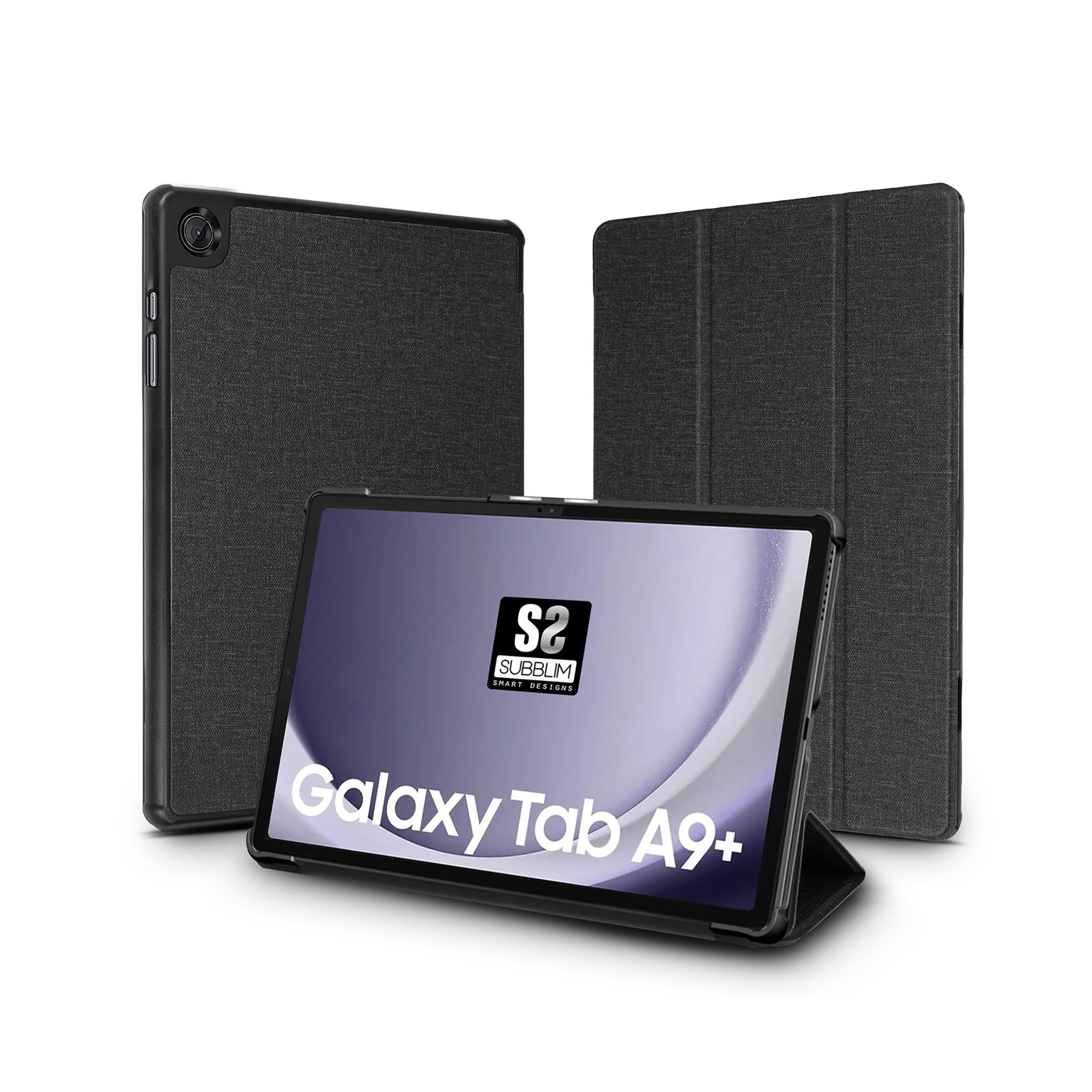FUNDA SUBBLIM SHOCK CASE PARA SAMSUNG TAB A9+ 11" NEGRO