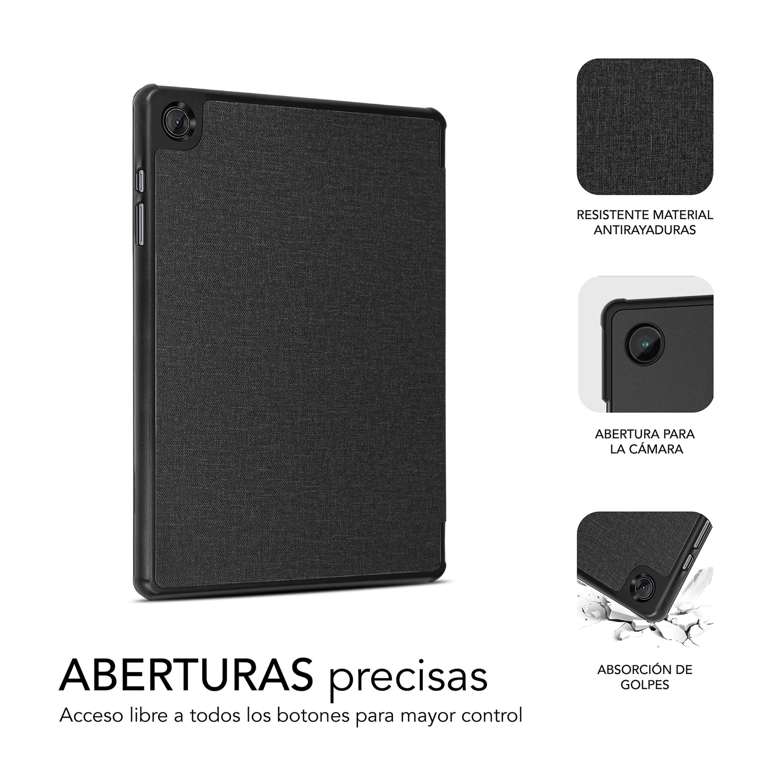 FUNDA SUBBLIM SHOCK CASE PARA SAMSUNG TAB A9+ 11" NEGRO