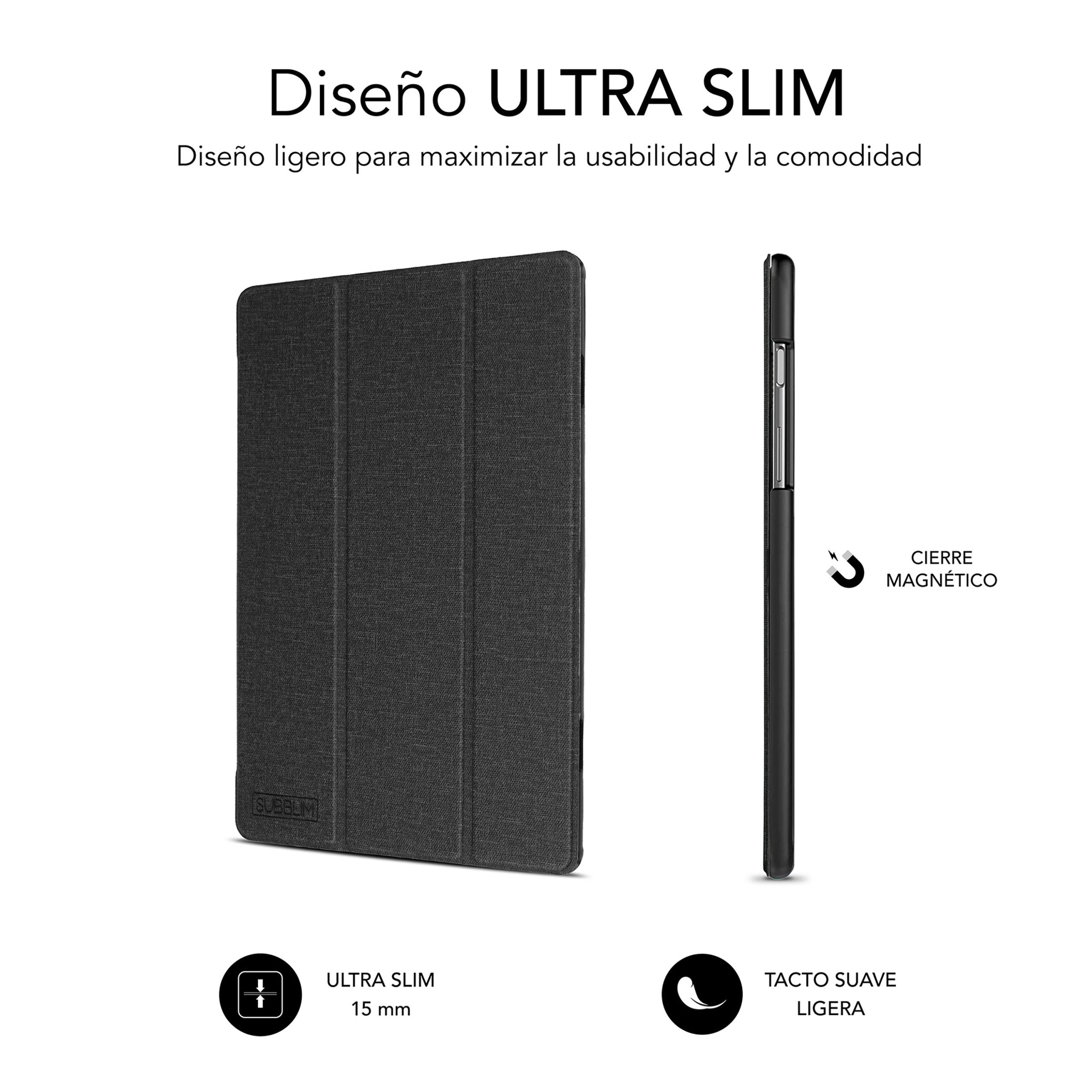 FUNDA SUBBLIM SHOCK CASE PARA SAMSUNG TAB A9+ 11" NEGRO