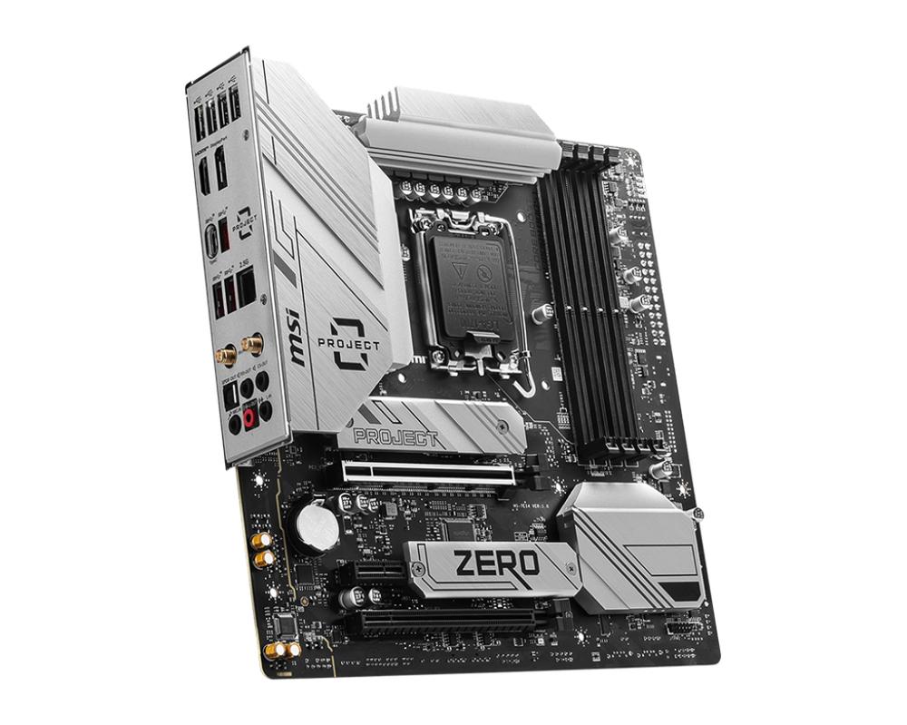 PLACA BASE MSI B760M PROJECT ZERO 1700 MATX 4XDDR5