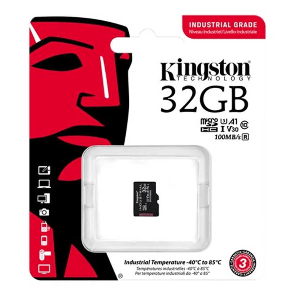 TARJETA MEMORIA MICRO SECURE DIGITAL SD HC 32GB KINGSTON INDUSTRIAL CLASE 10 UHS-I U3