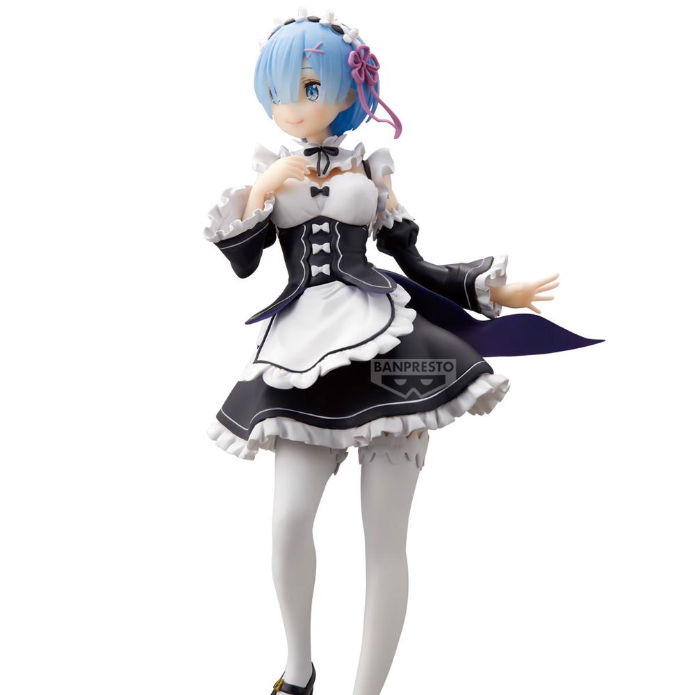 FIGURA BANPRESTO RE: ZERO STARTING LIFE IN ANOTHER WORLD GLITTER & GLAMOURS REM MAID VER. 24CM