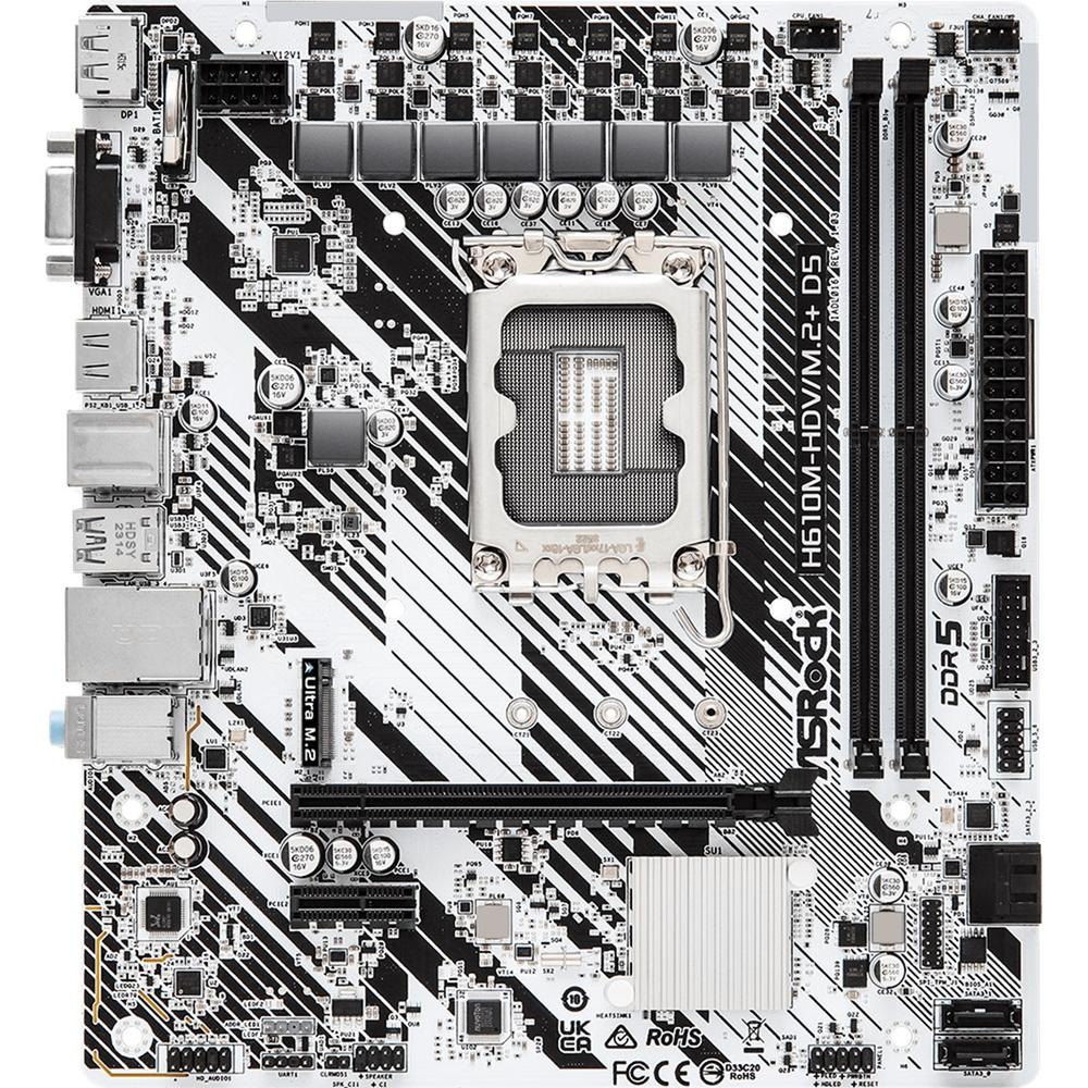 PLACA BASE ASROCK H610M-HDV/M 1700 MATX/ 2X DDR5